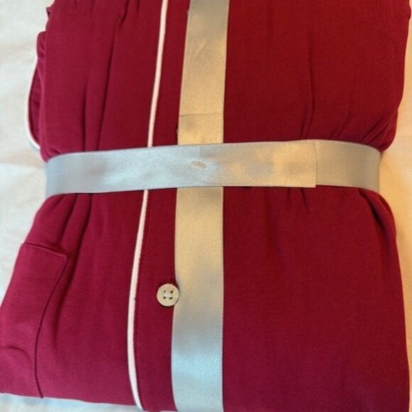 ALFANI WOMEN’S PAJAMAS, LONG SLEEVE BRUSHED KNIT, BEET RED, XXL NWT, - Picture 4 of 6